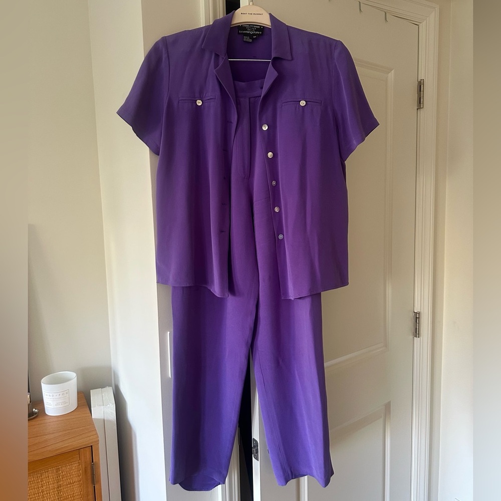 Vintage Silk Purple Set